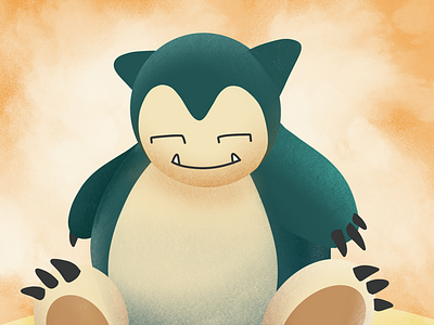 Pokemon # 143 illustration pokemon snorlax