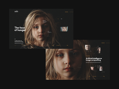 I am Hunger in America design typography website website design