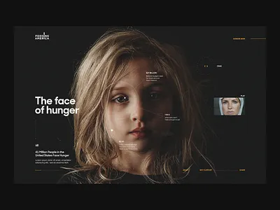 I am hunger in America artdirection design typography web design webdesign website website design