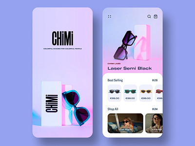 Sunglass/Eyewear App app design app ui chimi ecommerce ecommerce app ecommerce shop eyewear eyewear shop frames ios minimal spectacles sunglass sunglass shades sunglasses ui