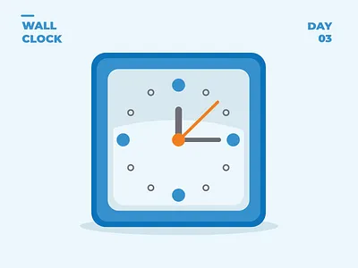 Simple Wall Clock illustration 100dayschallenge 100daysofillustration clock design flat illustration illustrator simple simpleillustration timer vector wallclock
