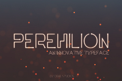 PEREHILION - An Innovative Typeface design easy to use font font design futuristic futuristic font graphic design space space font stars typeface universe