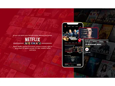 NETFLIX - Recreation App Design app design creative design ui user inteface