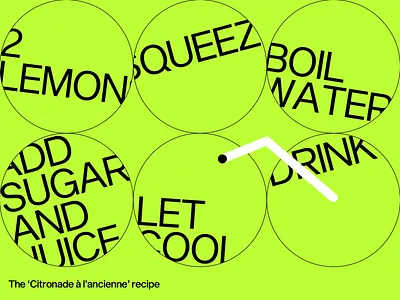 Citronade à l'ancienne recipe citronade design graphic lemonade poster recipe