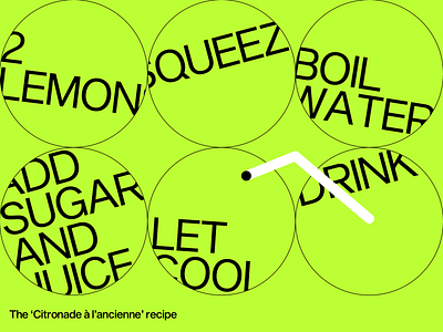 Citronade à l'ancienne recipe citronade design graphic lemonade poster recipe