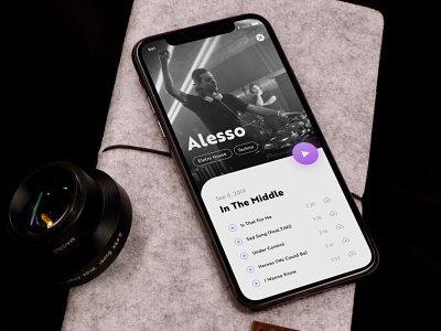 Boom Mobile App alesso app branding design mobile ui music app typography ui ux