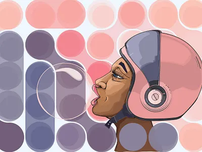 portraits design flat illustration vector