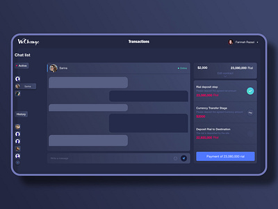 Modern Dashboard branding contract dark dark dashboard dark ui dashboad dashboard design dashboard ui design minimal minimalism minimalist money transfer progressive transaction transactions ui ux design