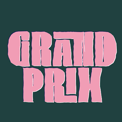 Grand Prix branding design font grottangeles lettering logo pepo type typography vector