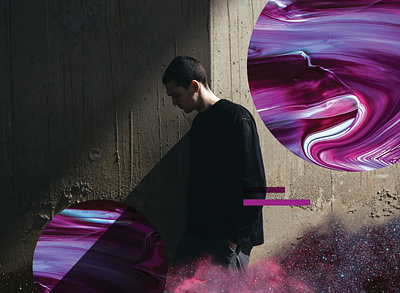 Why Am I? abstract art direction brand experience branding design faith graphic design illustration key art photoshop surreal surrealism thinking universe