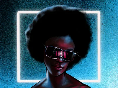 Neon Color Study color study illustration neon neon colors neon light procreate procreate app procreate art