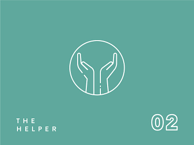 Enneagram Icon Series//Type 2 aid enneagram give hands help helper icon icon design icon set logo logo icon personality test type 2