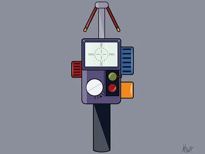 PKE Meter Illustration ghostbusters graphic design illustration