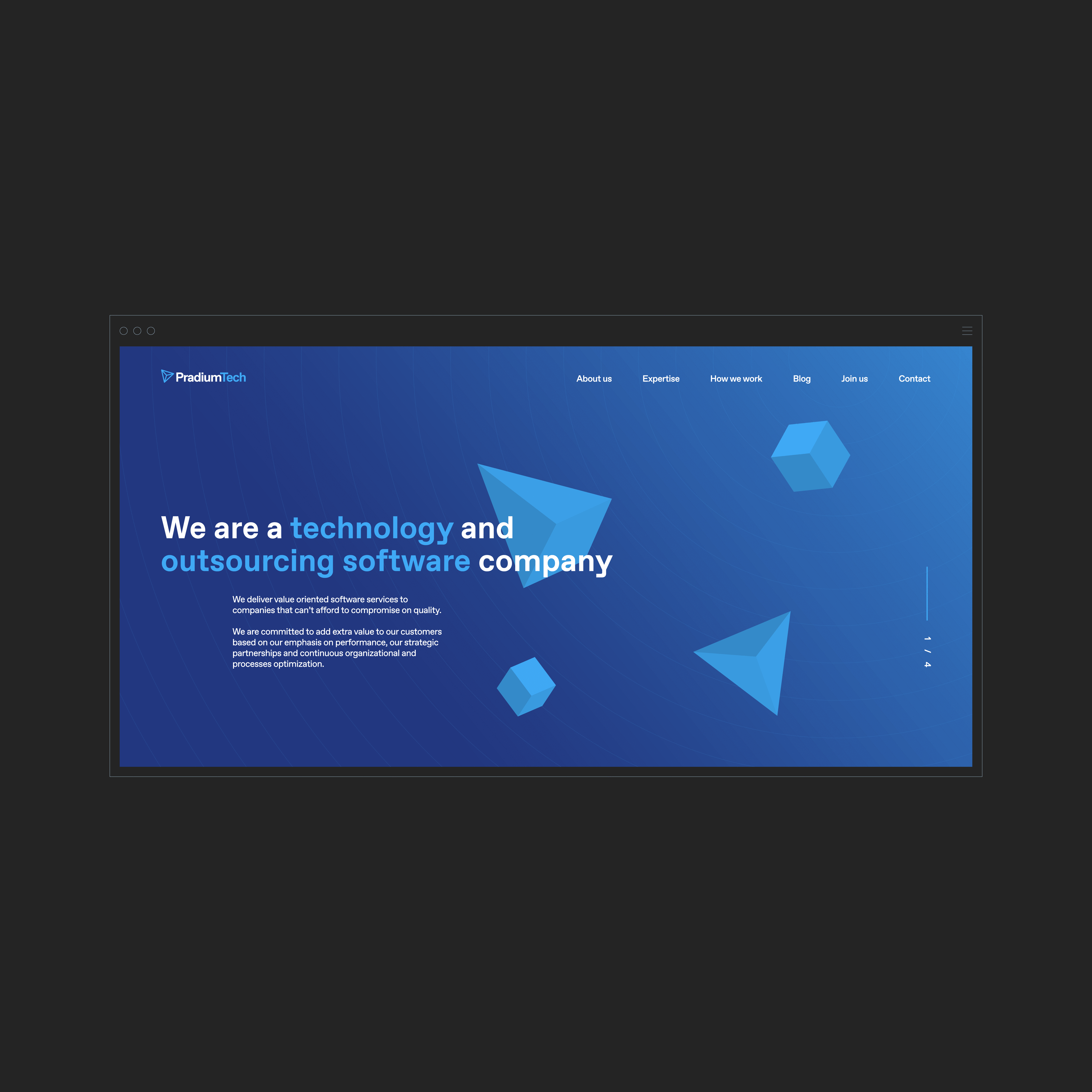 PradiumTech Website branding ui ux web