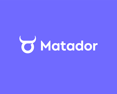 Matador logo concept | Chat platform branding bull chat logo matador messenger negative space