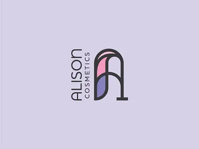 Alison Cosmetics Logo - Main Lockup beauty logo cosmetics cosmetics logo logo logodesign