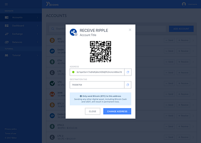 Make Currency Deposit crypto cryptocurrency deposit payment form ui ux web withdrawal