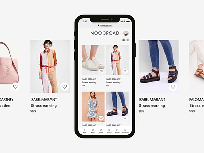 Moodroad. Reinvent shopping experience. animation design mobile ui motion design ui ux