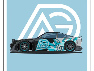 Nissan 180sx Ahmed Garage Edition abstract abstract art abstract design abstraction android architechture art flat icon modern symmetric symmetrical symmetry