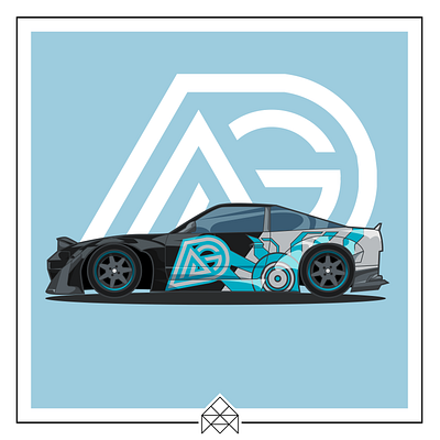 Nissan 180sx Ahmed Garage Edition abstract abstract art abstract design abstraction android architechture art flat icon modern symmetric symmetrical symmetry