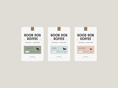 Good Dog Coffee Packaging brand identity branding coffee coffee packaging logotype packaging packaging concept packaging design small batch coffee typography