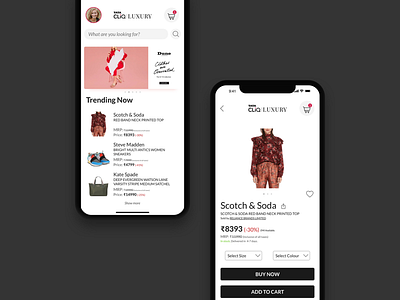 Tata Cliq Luxury #05 adobe xd app app design inspiration interactive design interface ios mobile mockup ui uiux user experience user interface ux