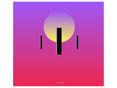 fantasy design flat illustration minimal typography vector