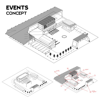 EVENTS building concept digital paint environment game game art photoshop