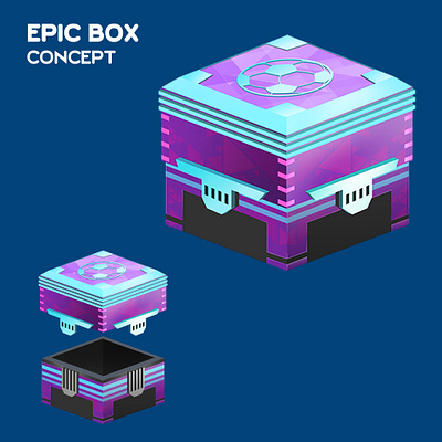 Epic Box box chest concept digital paint game game art photoshop props reward