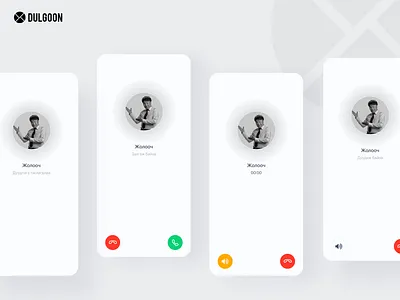 UBCab Online Taxi Service Call Screen app design ui ux