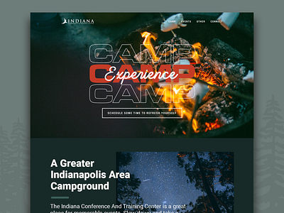 Indiana Conference and Training Center camp ui ux web website website design