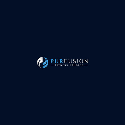 pur1 app branding colourfull fitness center icon logo modern simple typography unique