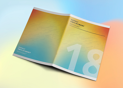 2018 Expect Employment Report Design annual branding document indesign report