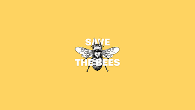 Save The Bees! art branding clean design flat illustration illustrator logo minimal vector