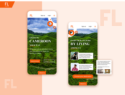 For Living - web mobile animation app css 3 design interaction design iphone x mobile ui ux web