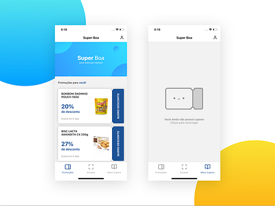 Discount App app app design apple coupon discount discount card frontend frontend design mobile react react native ticket ui ux