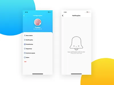 Profile Screen for 'Promoshare' app design discount mobile mobile ui notification react react native sale ticket uiux