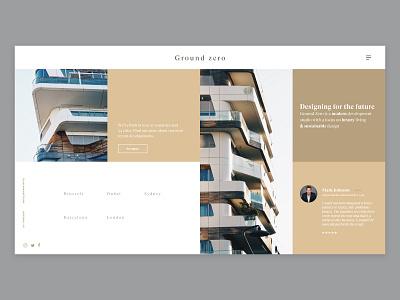 Ground zero about page about page adobe xd architecture interfacedesign ui ux uxdesign webdesign