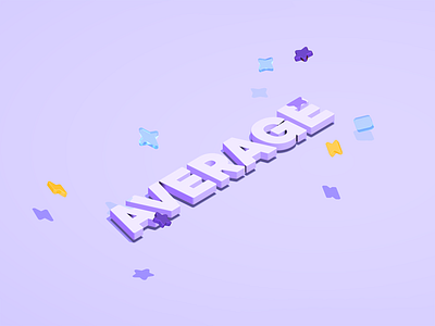 AVERAGE c4d design glitter illustration materials purple star