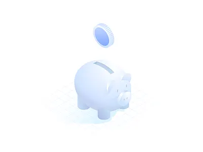 piggy bank isometric illustration 3d grid icon illustration isometric money piggy bank