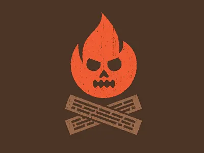 Death To Summer autumn fall fire horror illustration spooky