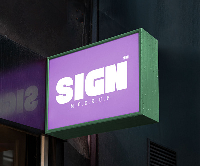 Free Wall Mounted Backlit Sign Board Mockup PSD free download free mockup free psd freebie mock up mockup mockup psd psd psd mockup sign mockup signage