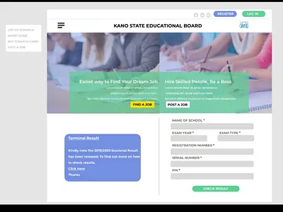 Result checker site behance figma uiux