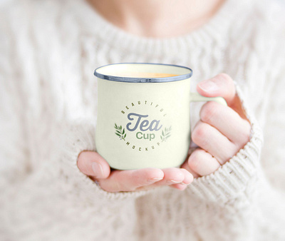 Female Holding Tea Cup Free Mockup PSD free download free mockup free psd freebie mock up mockup mockup psd mug mockup psd psd mockup tea cup mockup