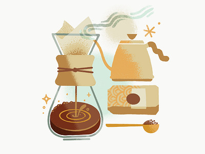 Coffee Coffee Coffee for Starbucks artisan brew cafe coffee design graphics hand human illustration pourover starbucks warm