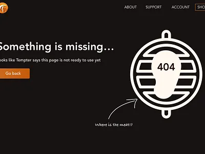 Daily UI 008 404 Page 008 dailyui dailyui008 grill ui