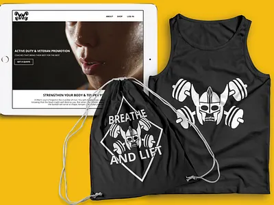 Forged Muscle Front-end, logo and merch branding design illustration illustrator logo logo design merchandise typography ui website