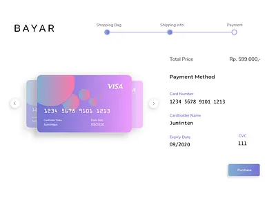 Credit Card Checkout blue checkout credit card credit card checkout credit card payment daily ui daily ui 002 dailyui dailyui 002 payment payment method purchase purple ui uidesign ux uxdesign web web design webdesign