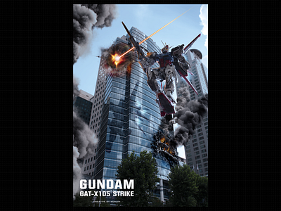 GUNDAM GAT X150 STRIKE 02 diorama figure graphic graphic design gundam gundam gat x105 strike gundam strike wonjin 건담 건담 스트라이크 디오라마 스트라이크 건담 피규어 합성