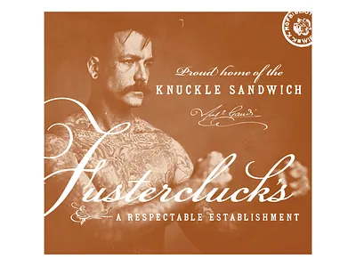 Fustercluck’s Bar and Grill bar branding design graphic design logo restaurant sandwich typography